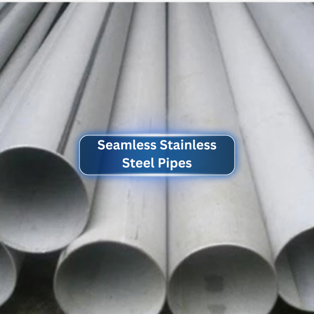 Image of seamless stainless pipes